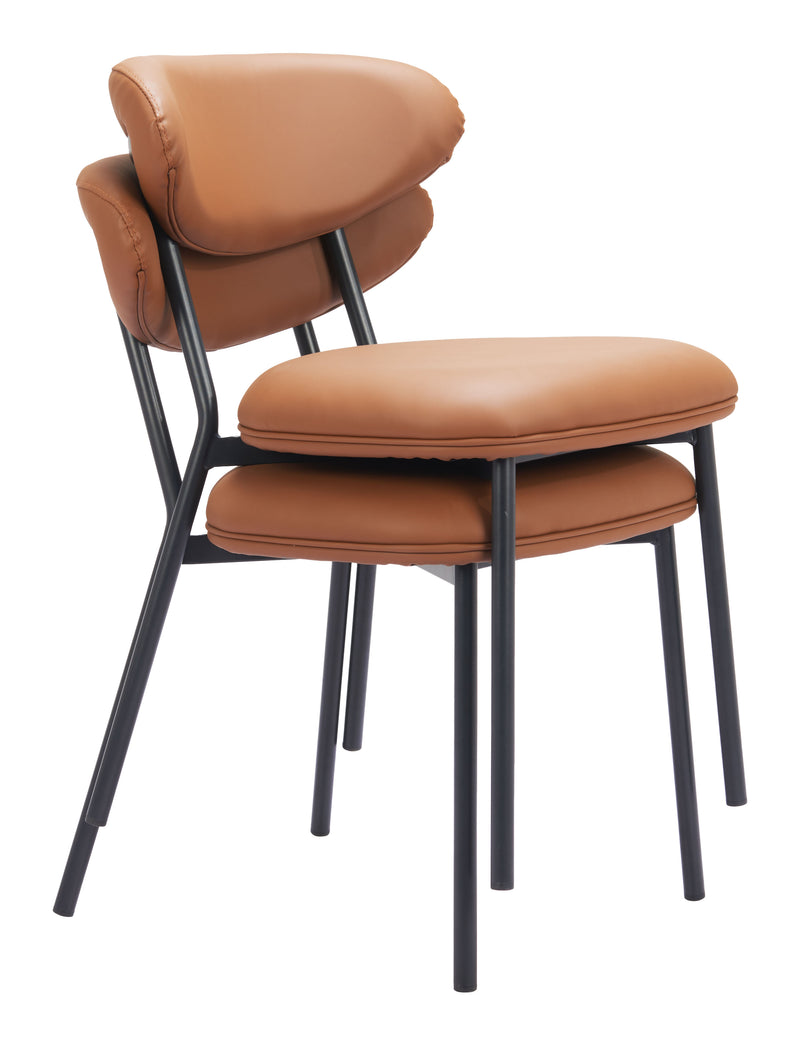 Rorun Dining Chair (Set of 4) Brown