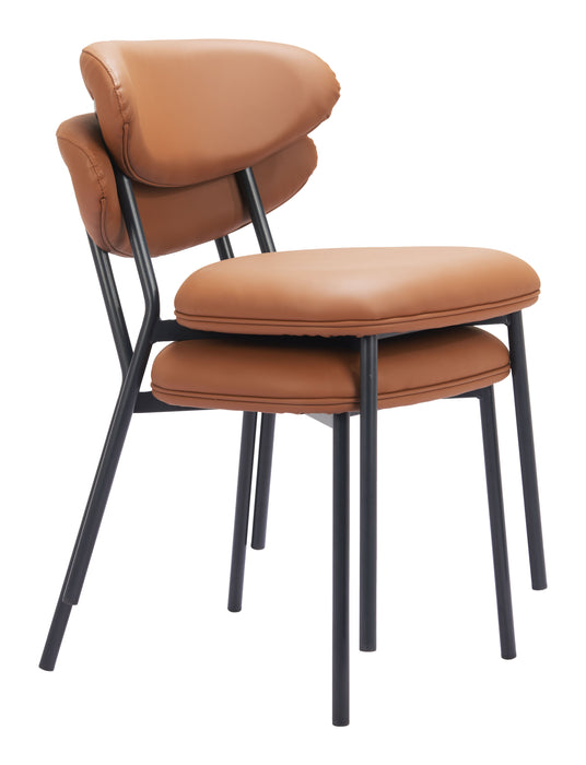 Rorun Dining Chair (Set of 4) Brown