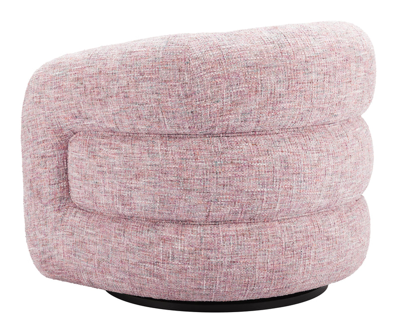 Refine Swivel Chair Pink Tweed