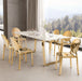 Atlas Dining Table White & Gold