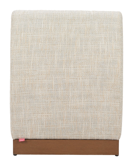 Christy Armless Chair Beige