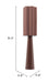 Violet Floor Lamp Brown