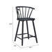 Stenger Counter Stool (Set of 2) Black