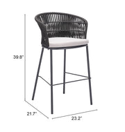 Freycinet Barstool (Set of 2) Black