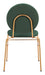 Odessa Dining Chair (Set of 2) Green & Gold