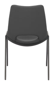 Desi Armless Dining Chair (Set of 2) Black