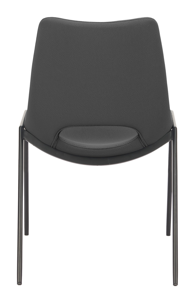 Desi Armless Dining Chair (Set of 2) Black