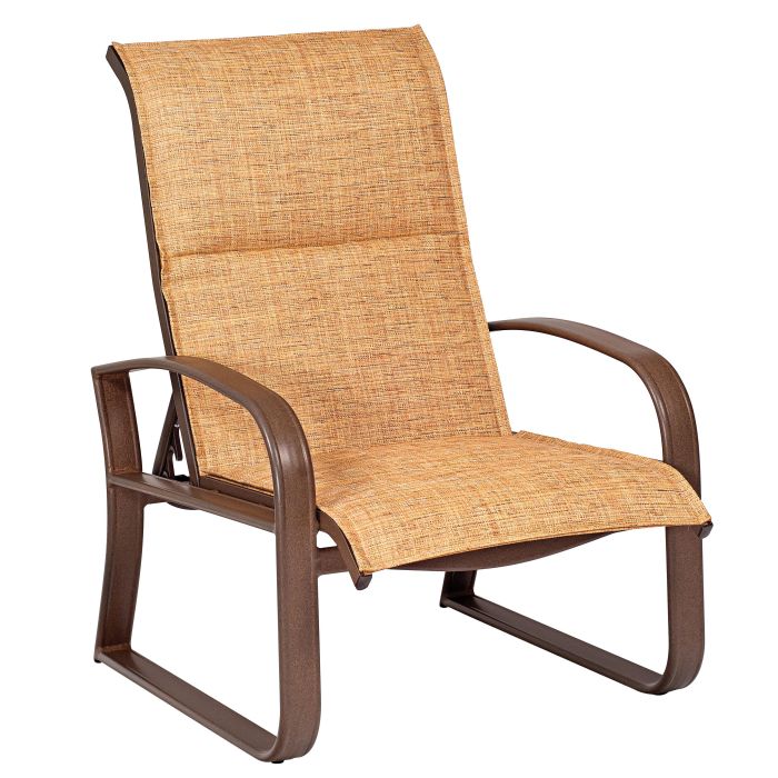 Cayman Padded Sling Adjustable Lounge Chair Isle Padded Sling