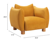 Meia Accent Chair Mustard