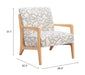 Runa Accent Chair Beige & Natural
