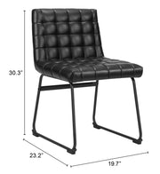 Pago Dining Chair (Set of 2) Black