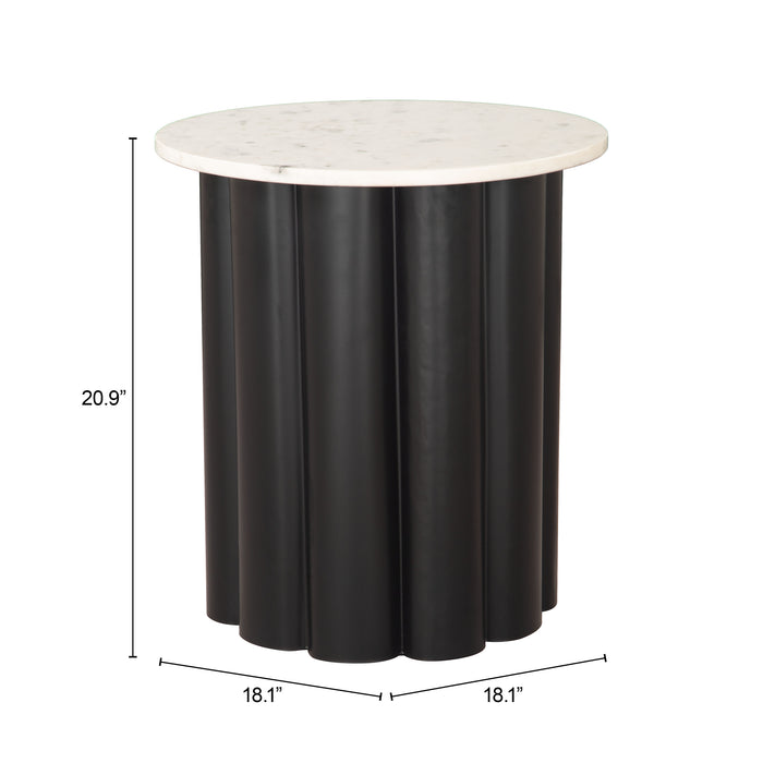 Slika Side Table White & Black