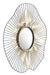 Comet Round Mirror Black & Gold