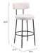 Blanca Barstool (Set of 2) Ivory