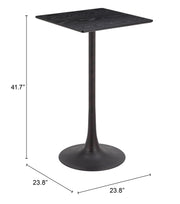 Valleta Bar Table Black