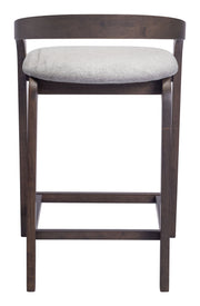 Troy Counter Stool (Set of 2) Dove Gray & Espresso