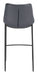 Magnus Barstool (Set of 2) Dark Gray & Black