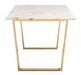 Atlas Dining Table White & Gold