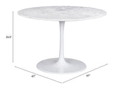 Phoenix Dining Table White