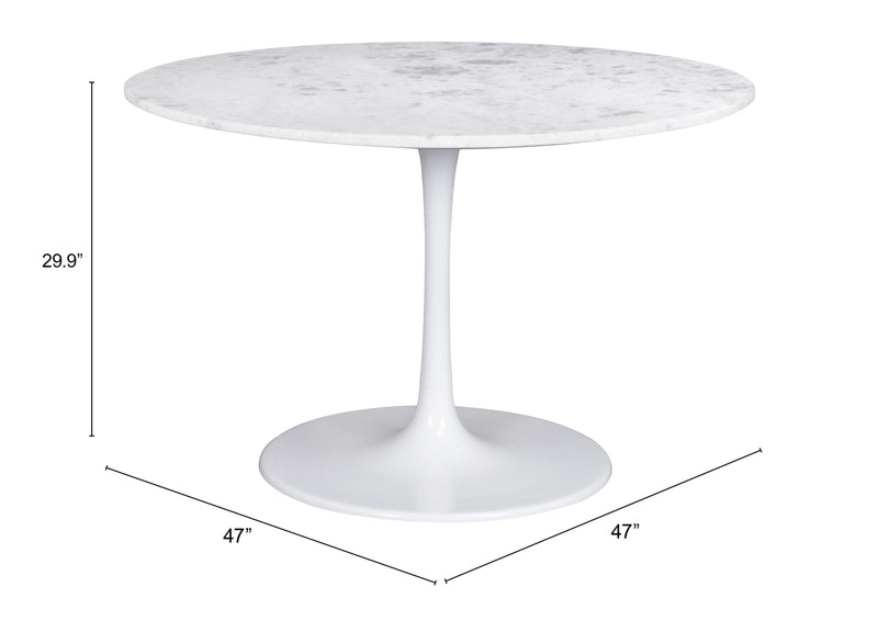 Phoenix Dining Table White