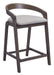 Troy Counter Stool (Set of 2) Dove Gray & Espresso