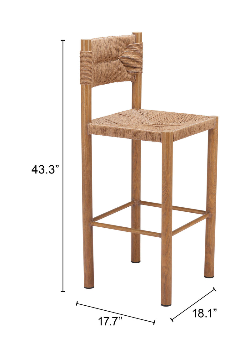 Iska Barstool (Set of 2) Natural
