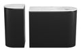 Ormara Console Table Set (2-Piece) White & Black