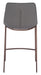Magnus Counter Stool (Set of 2) Slate Gray & Walnut