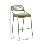 Rio Barstool (Set of 2) Green