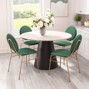 Jorf Dining Table Beige & Bronze