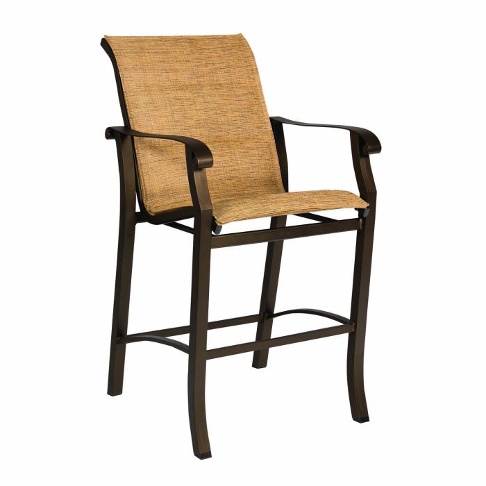 Cortland Padded Sling Stationary Bar Stool Padded Sling