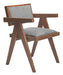 Delhi Dining Chair (Set of 2) Gray & Walnut