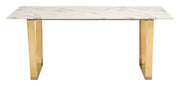 Atlas Dining Table White & Gold