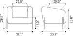 Micaela Armchair Gray