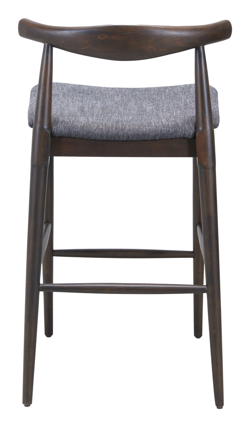 Tuzka Barstool (Set of 2) Gray & Espresso