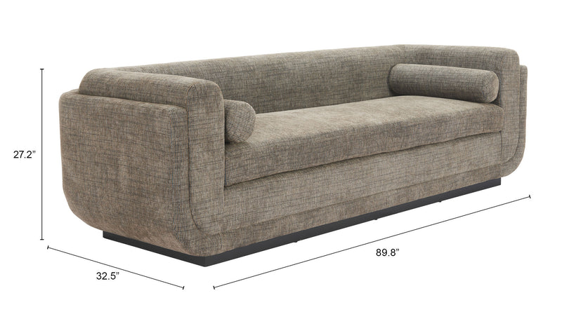 Sereneu Sofa Green Tweed