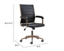 Auction Office Chair Vintage Black