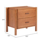 Beleza Nightstand Walnut