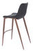 Magnus Barstool (Set of 2) Black & Walnut