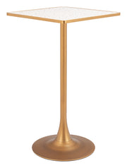 Spot Bar Table Beige & Gold