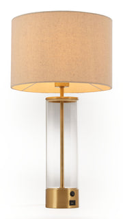Boreal Table Lamp Beige & Gold