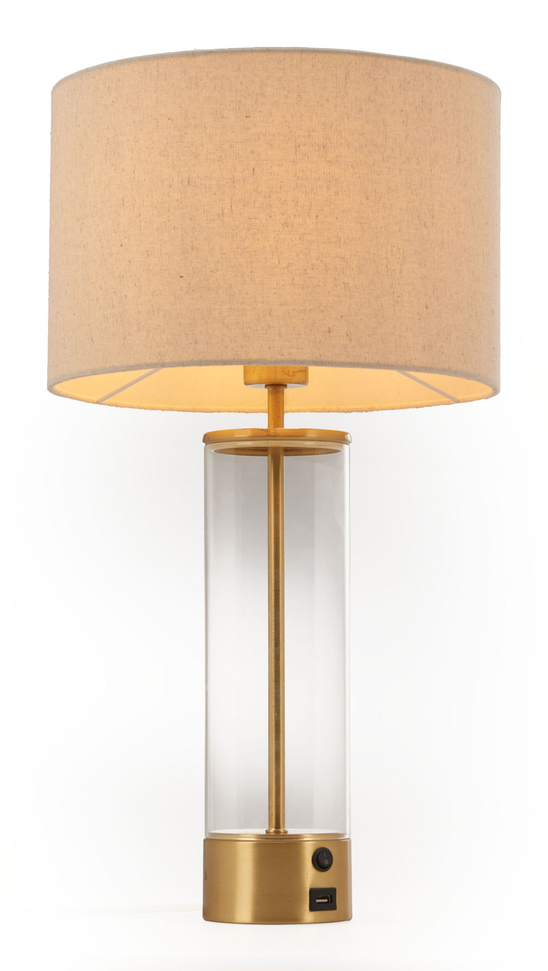 Boreal Table Lamp Beige & Gold