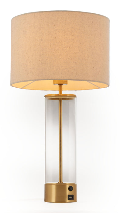 Boreal Table Lamp Beige & Gold