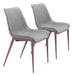 Magnus Dining Chair (Set of 2) Slate Gray & Walnut