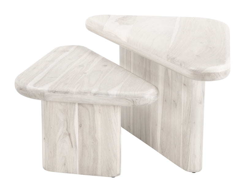 Navidic Coffee Table Set (2-Piece) Whitewashed