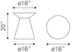 Proton Side Table Gold
