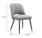Teddy Dining Chair (Set of 2) Gray