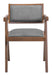 Delhi Dining Chair (Set of 2) Gray & Walnut