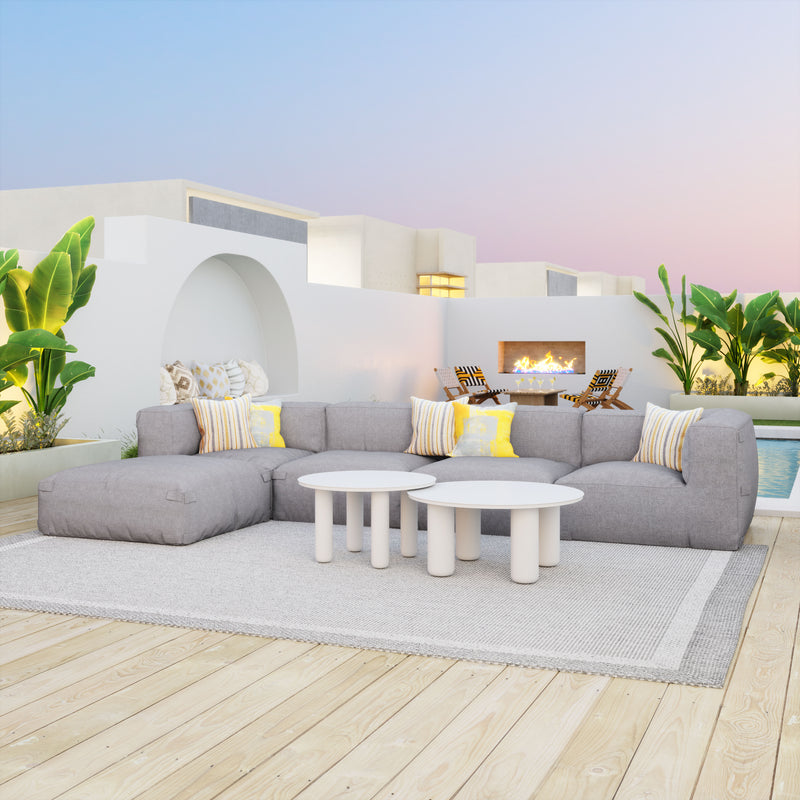 Luanda Corner Chair Gray