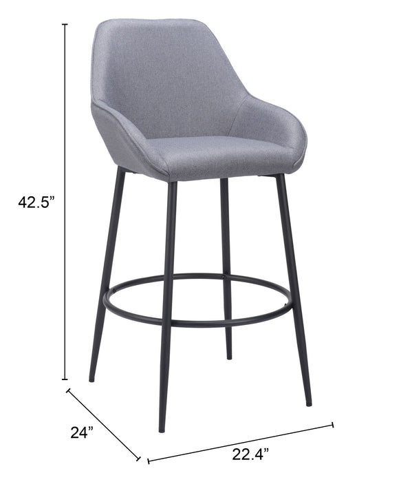 Vila Barstool (Set of 2) Gray